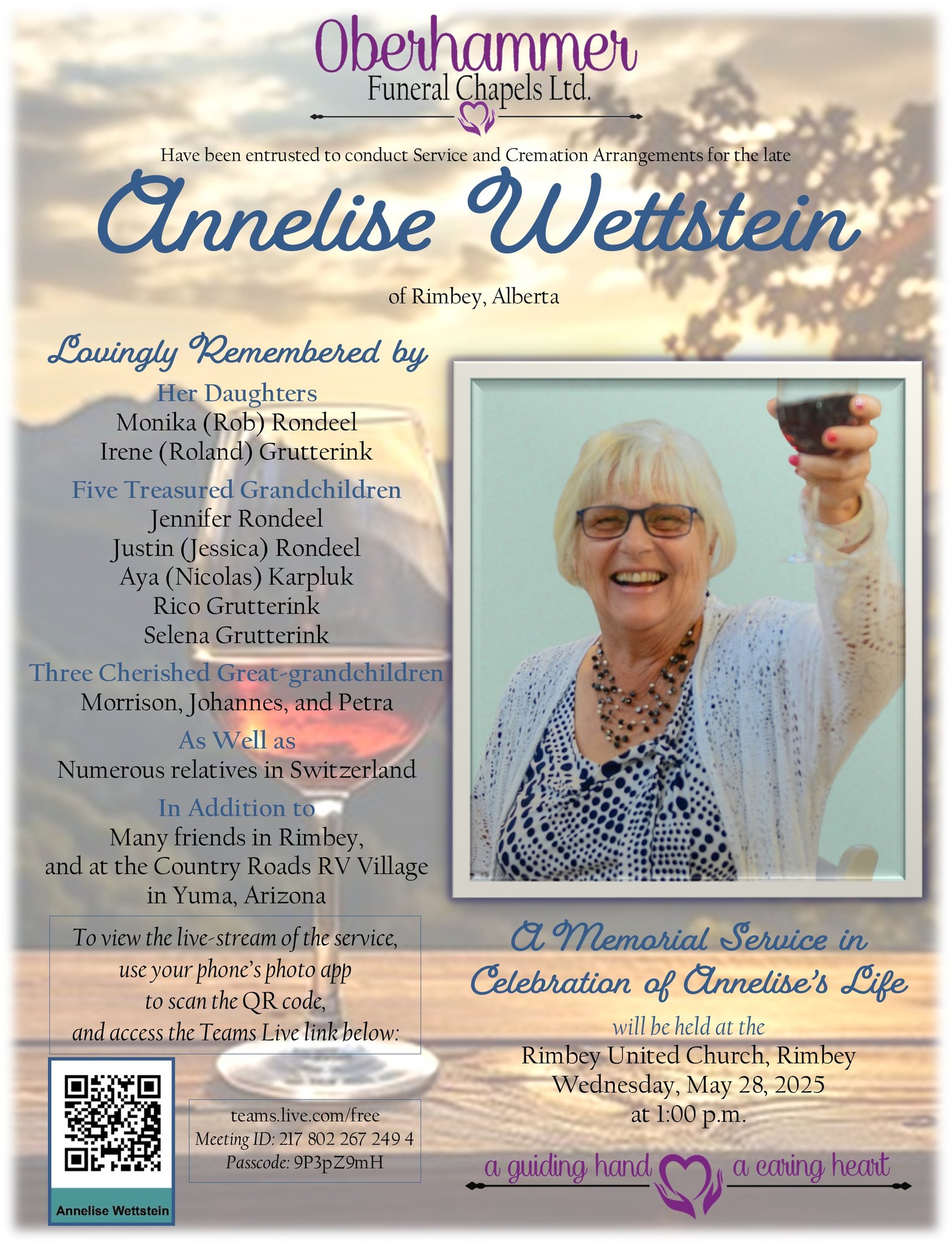 Todesanzeige: Annelise Wettstein-Temperli